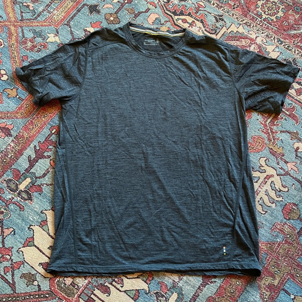 Grey men’s Smartwool tshirt